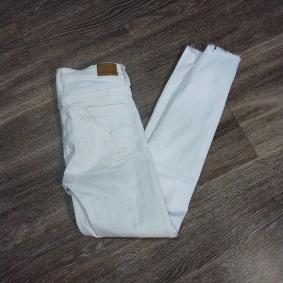 American Eagle Women's Ripped Ne(x)t Level Stretch Hi-Rise Jegging - Picture 2 of 7